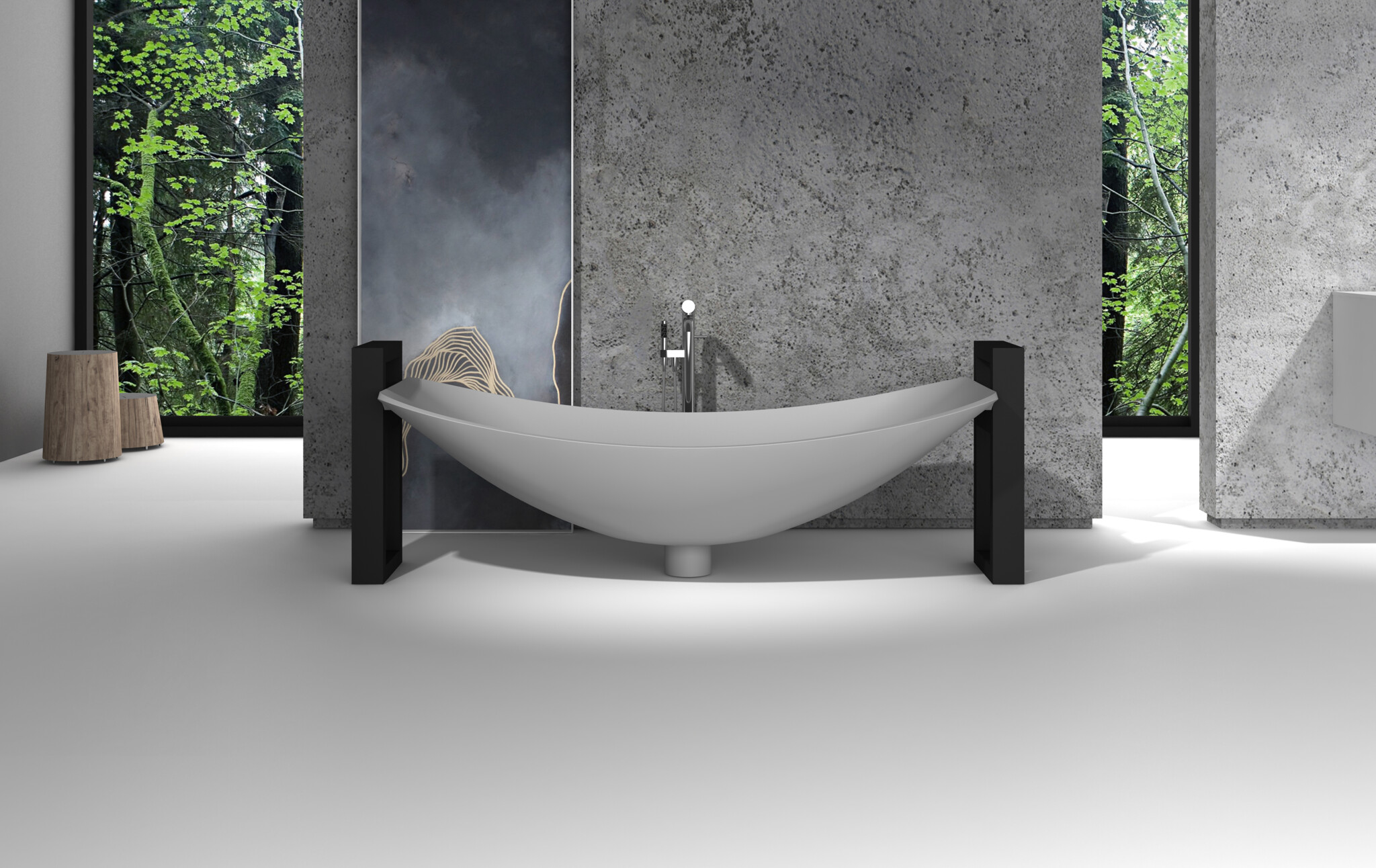 Haven Mark II Hammock Bath Color Dove Size Medium HBH1.8D M II with overflow Hammock