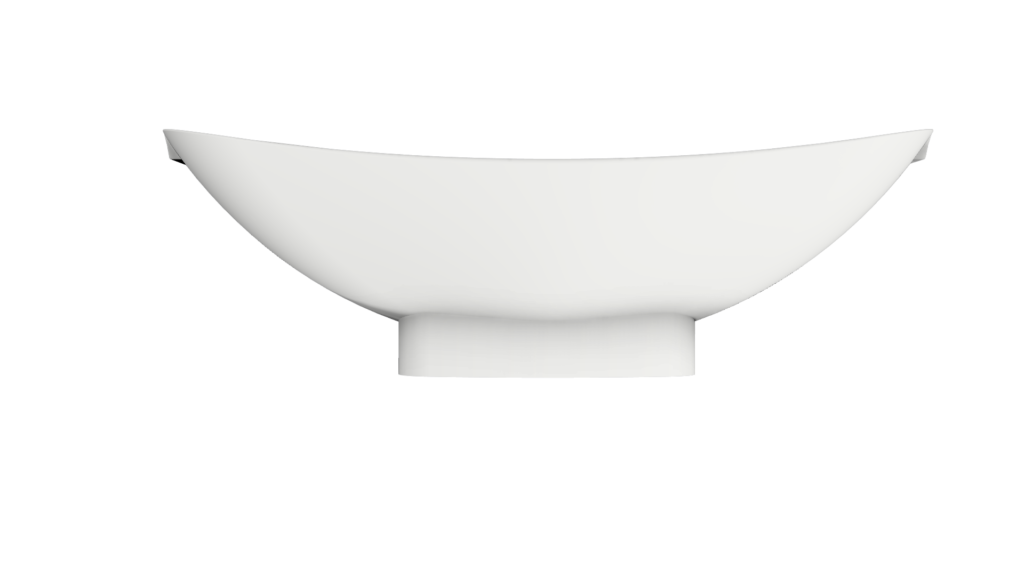 Acrylic HBA2.0 white bath white base side view 1