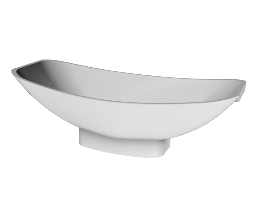 Acrylic HBA2.0 white bath with white base V3 1