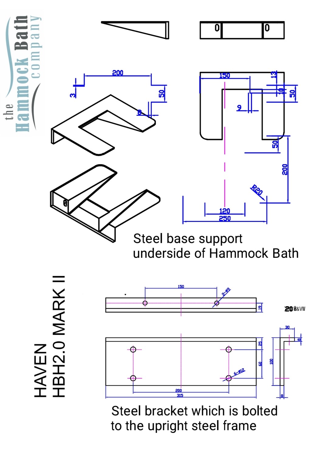 Haven HBH2.0 Hammock Bath spec sheet 5